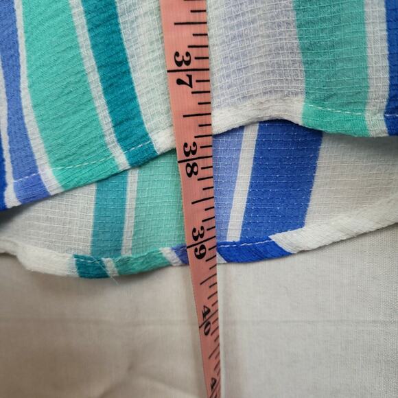 Turo By Vince Camuto Womens Multicolor Striped Sleeveless Swimset Cover Size XL - Picture 9 of 10